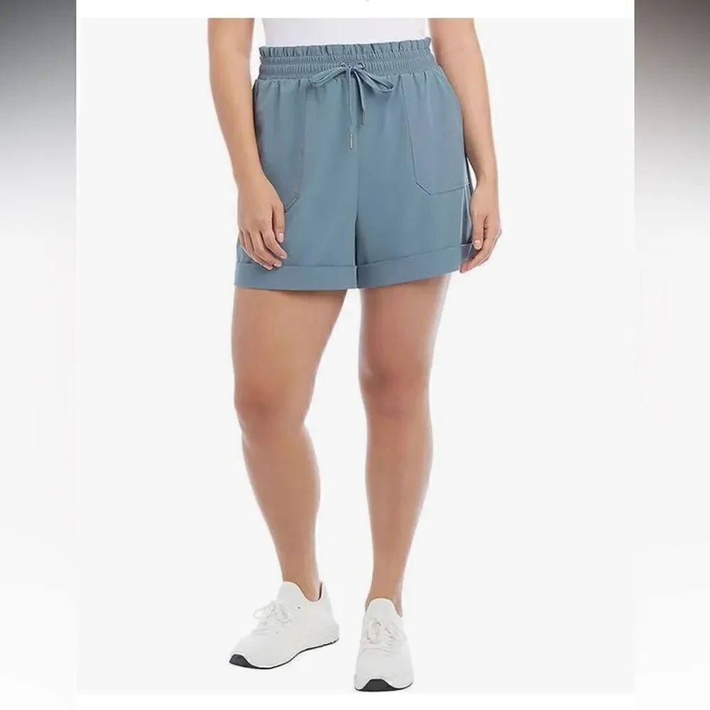 Danskin Ladies' Woven Paperbag Short